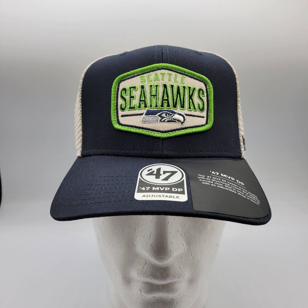'47 Brand Seattle Seahawks Mens Womens Hat Shumay MVP Snapback Navy NFL